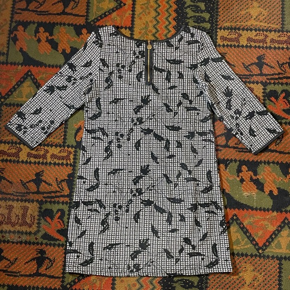 Isle by Melis Koran dress, size small, black and white pattern, long sleeve. - Picture 5 of 5